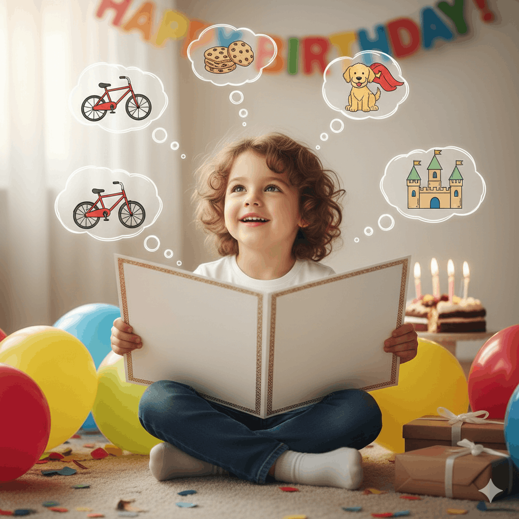 Kind Geburtstagswünsche – Ideen für Jungen und Mädchen Bild 2 Kind nachdenken