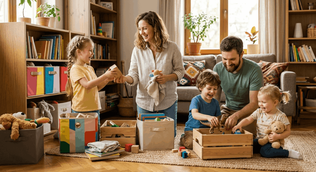 Das 15-Minuten-Chaos-Wunder Wie Aufräumen mit Kindern zum Gute-Laune-Ritual wird 2026