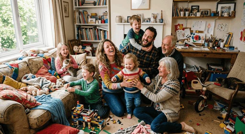 glückliche Familie Chaos Gluecklichscheitern Sidebar