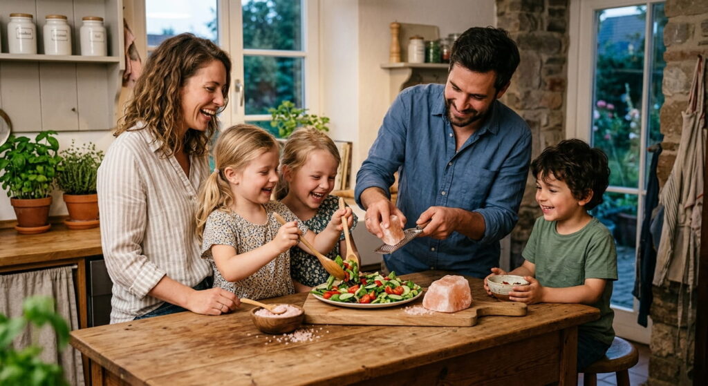 Einfache Familienroutinen mit Himalayasalz